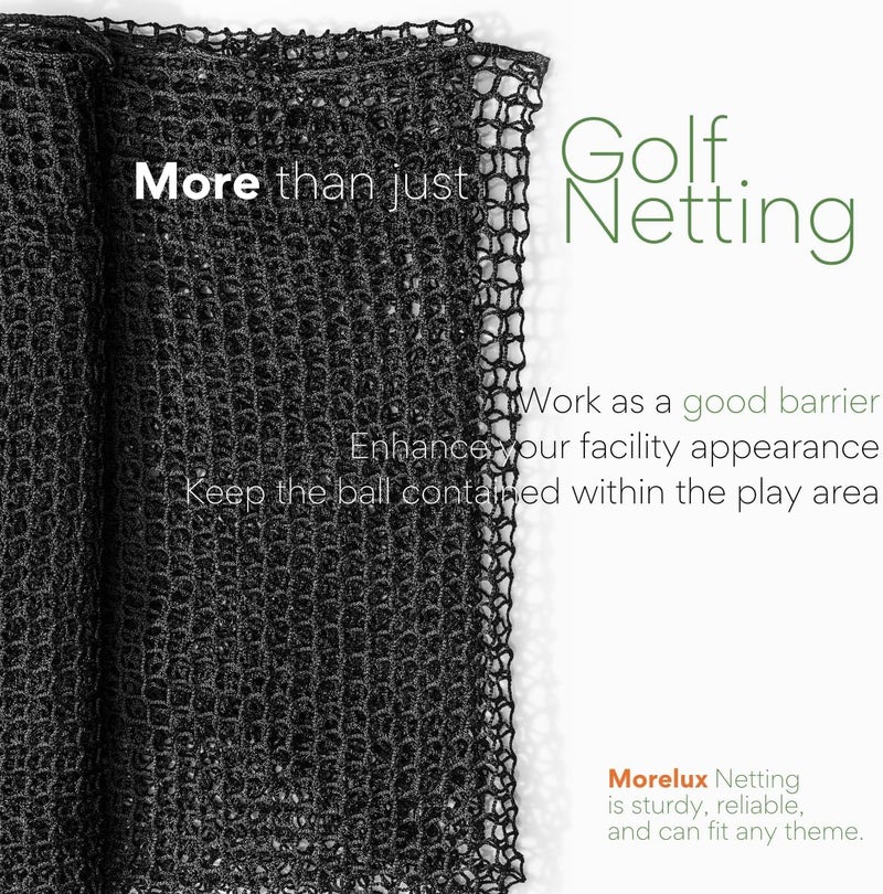 Morelux Golf Netting Material 10'x10', 10'x15',10'x20' - Golf Hitting Net for Backyard - Sport Netting Barrier for Sports - Image 5